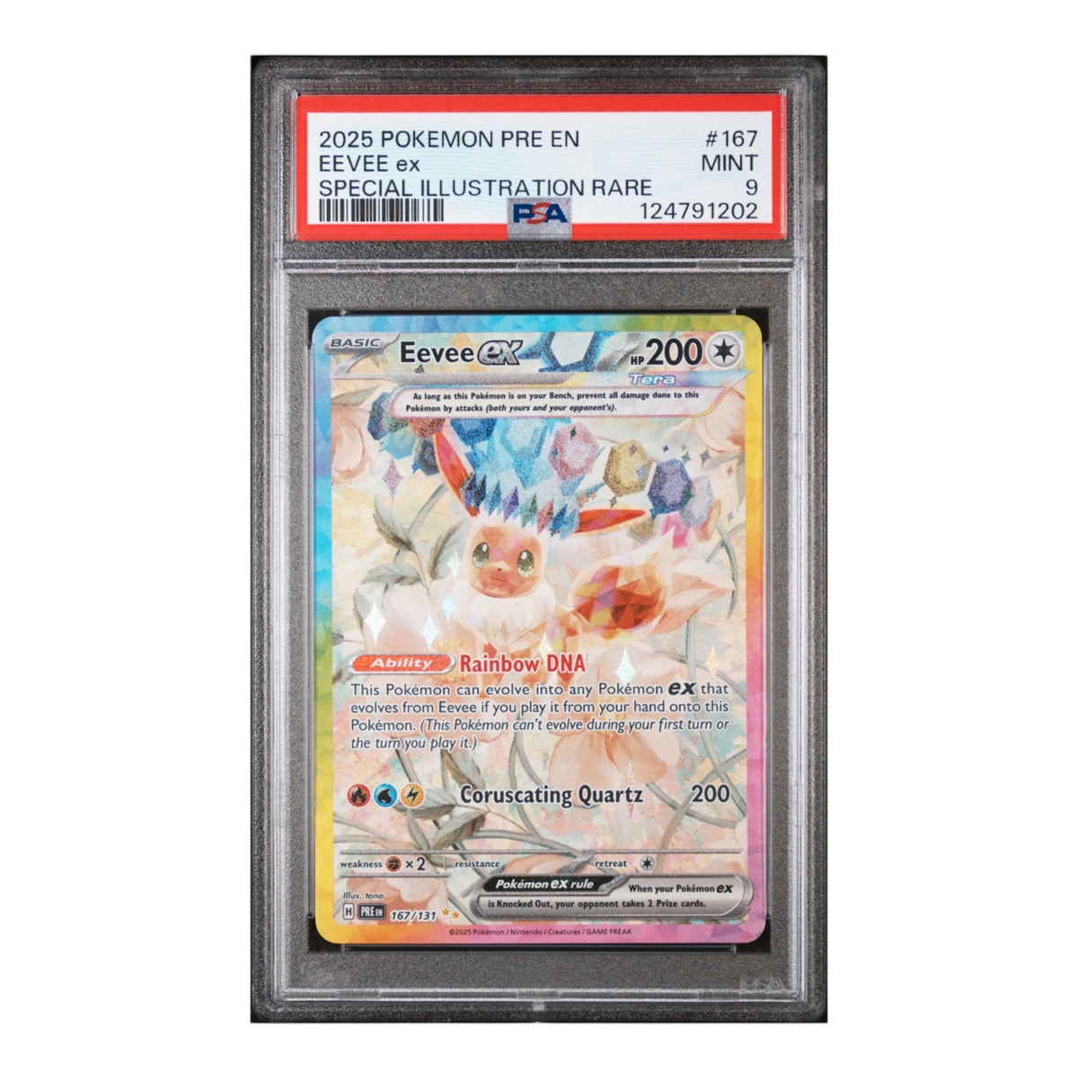 Eevee ex Prismatic Evolutions PSA 9