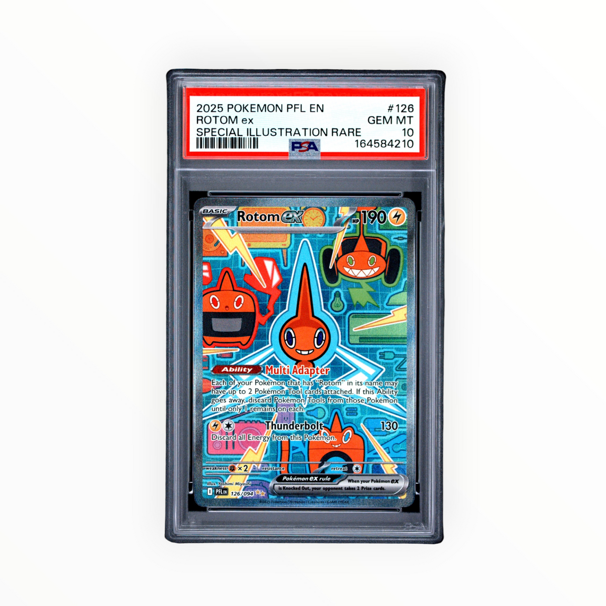 Pokemon Rotom EX #126 Special Illustration Rare Phantasmal Flames PSA 10
