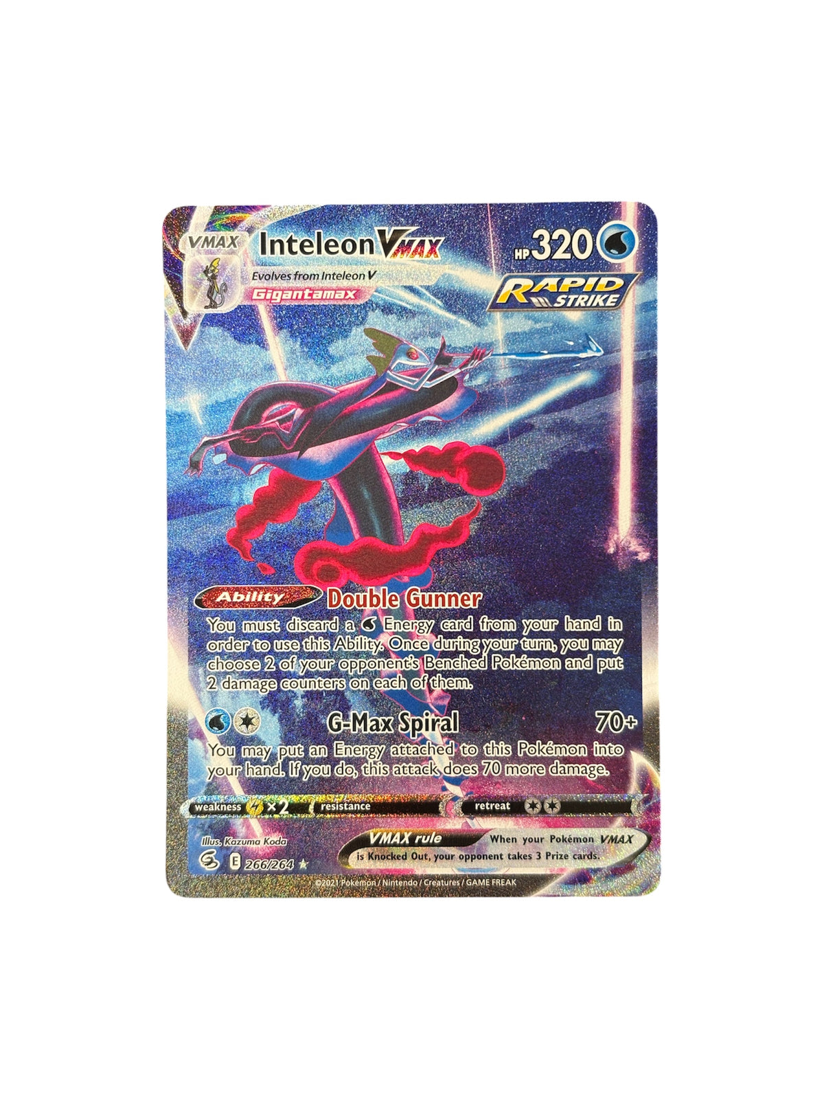 Inteleon VMAX (Alternate Art Secret): Fusion Strike NM/M