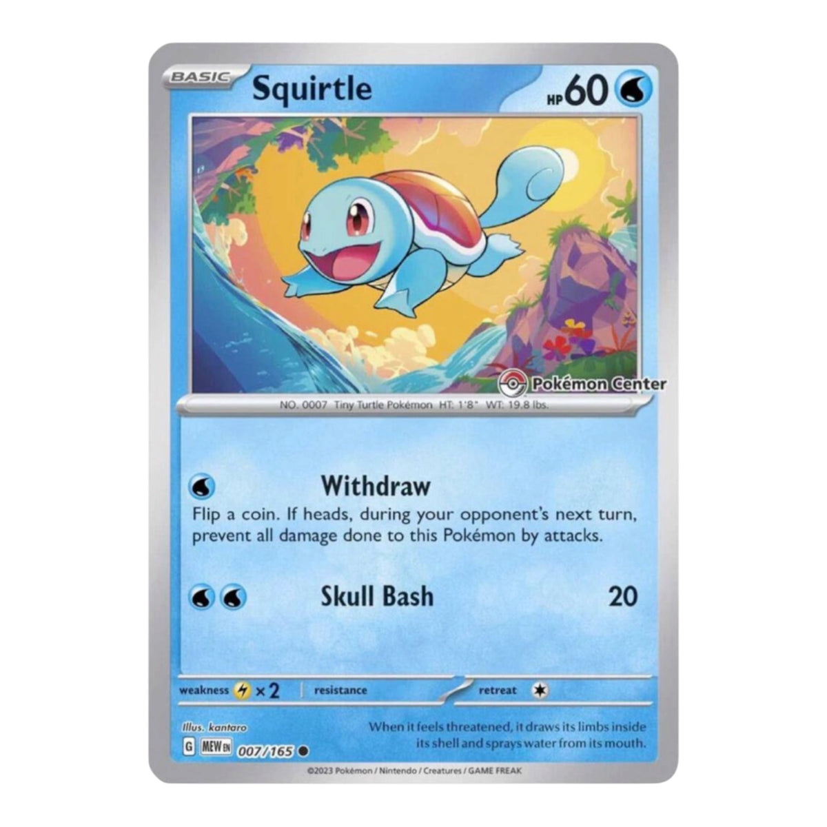 Squirtle Pokemon Center Exclusive Promo (Sealed)