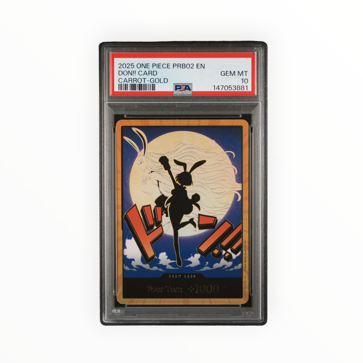 Carrot Don!! Card Gold PRB02 Premium Booster Vol. 2 PSA 10