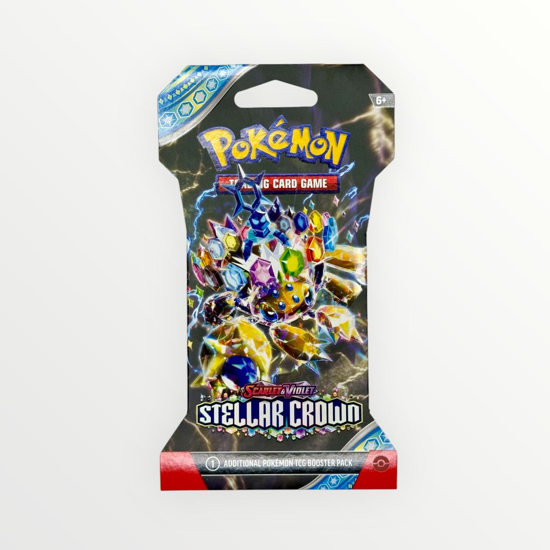 Pokemon Stellar Crown Sleeved Booster Pack (Styles May Vary)