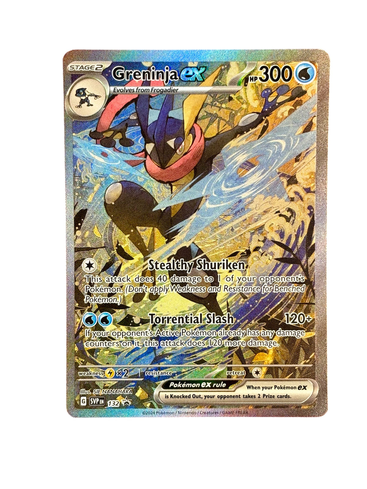 Pokemon Greninja ex - 132: Scarlet & Violet Promo Card (NM/M)